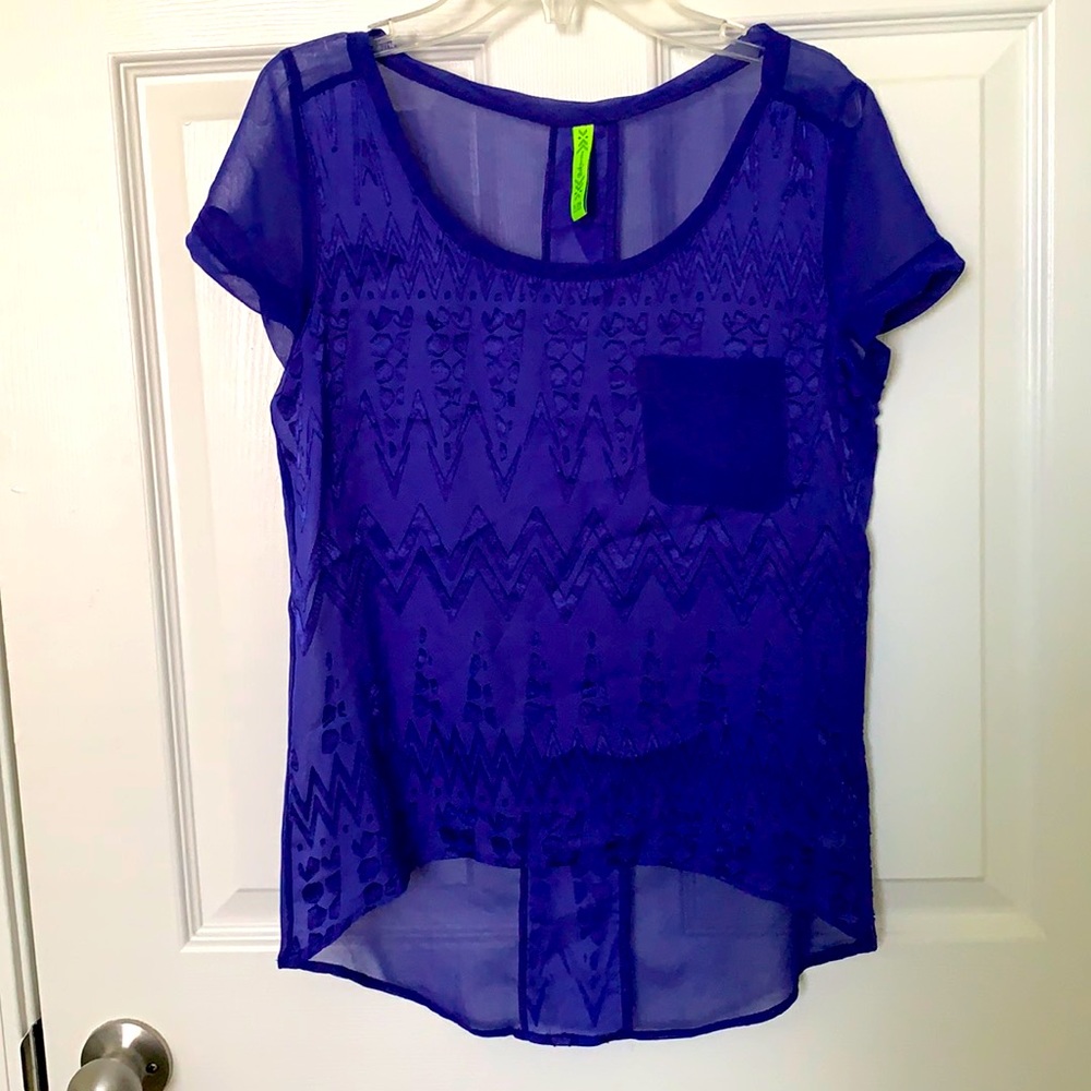 Neon Blue Top
